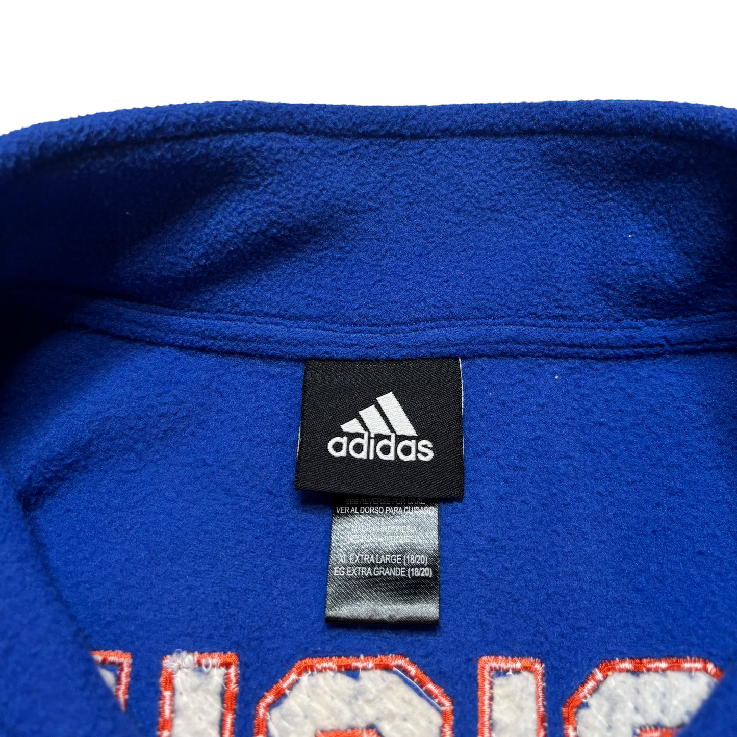 New York Knicks Adidas Quarter Zip Sweater (Medium)