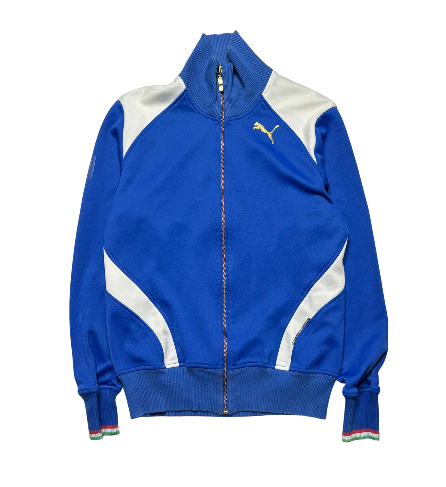 Puma Blue/White Zip Up Sweater (Medium)