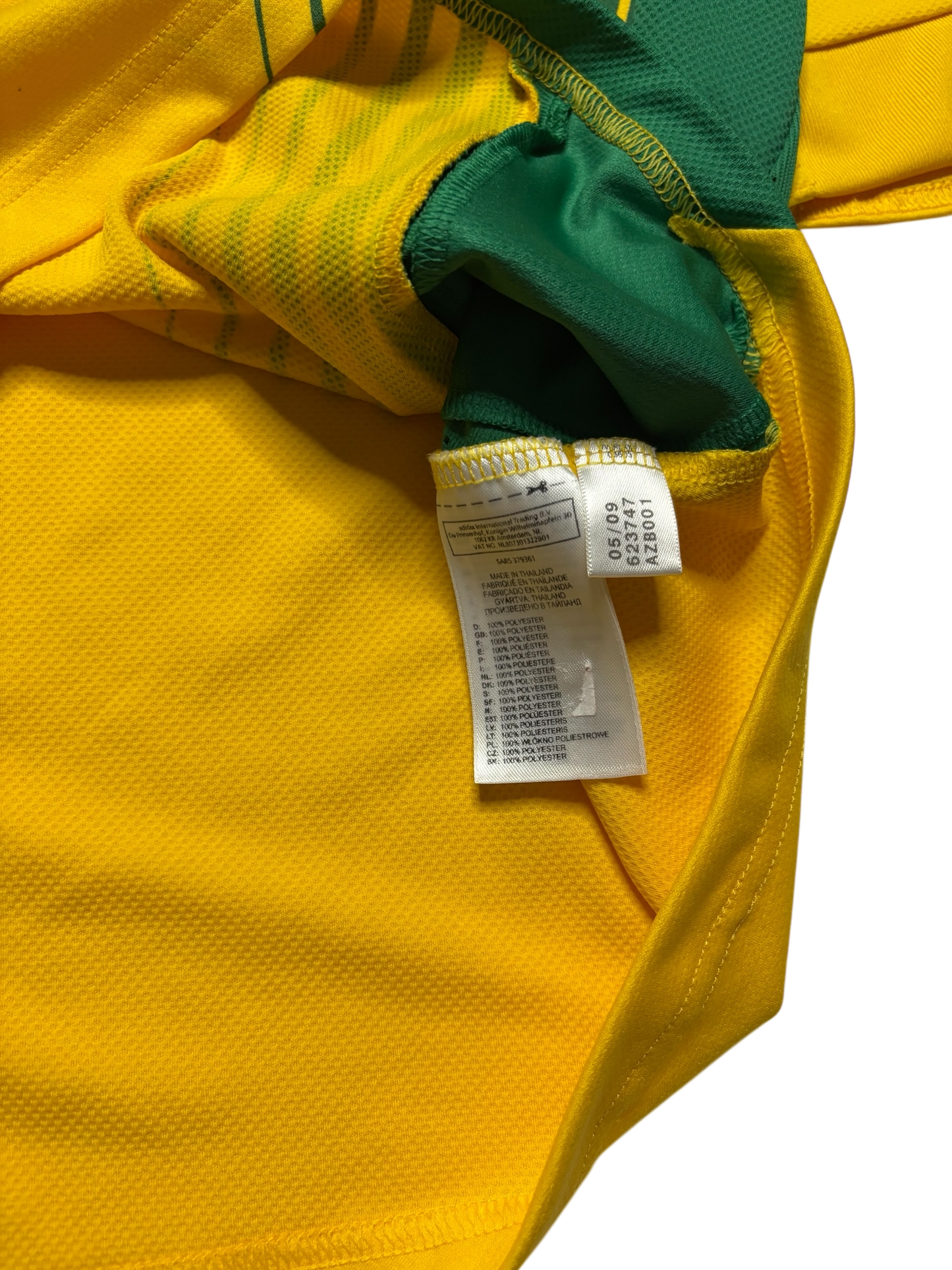 2009 Adidas South African Football Association Soccer Jersey (Small)