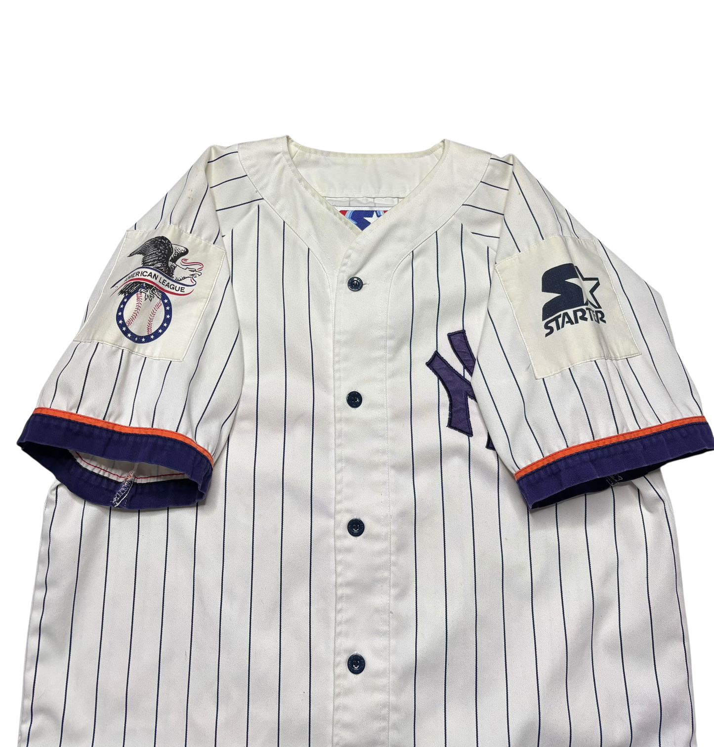 Vintage New York Yankees Starter Orange/Navy Jersey(Large)