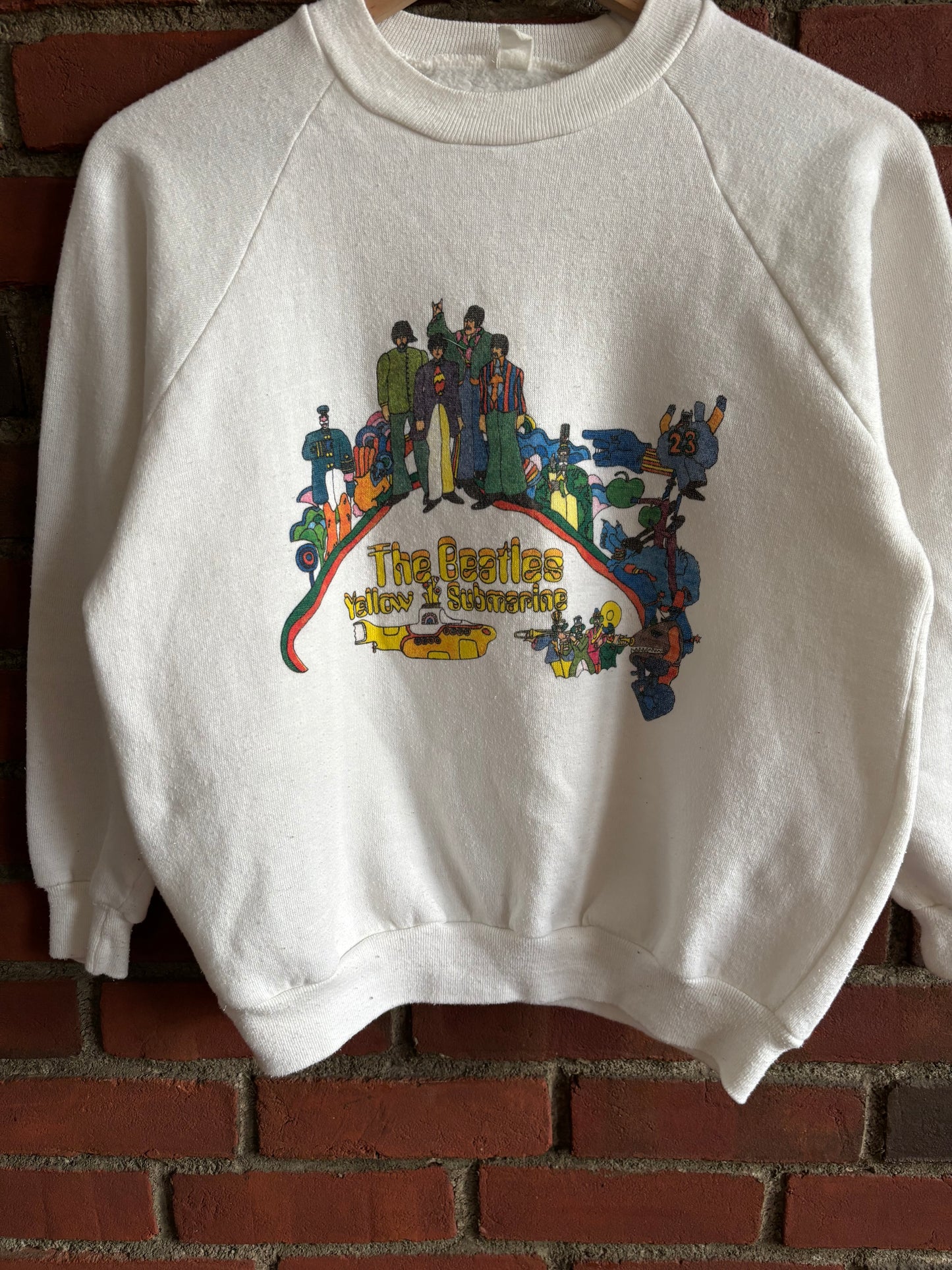 80s Vintage The Beatles Yellow Submarine Crewneck (XS)