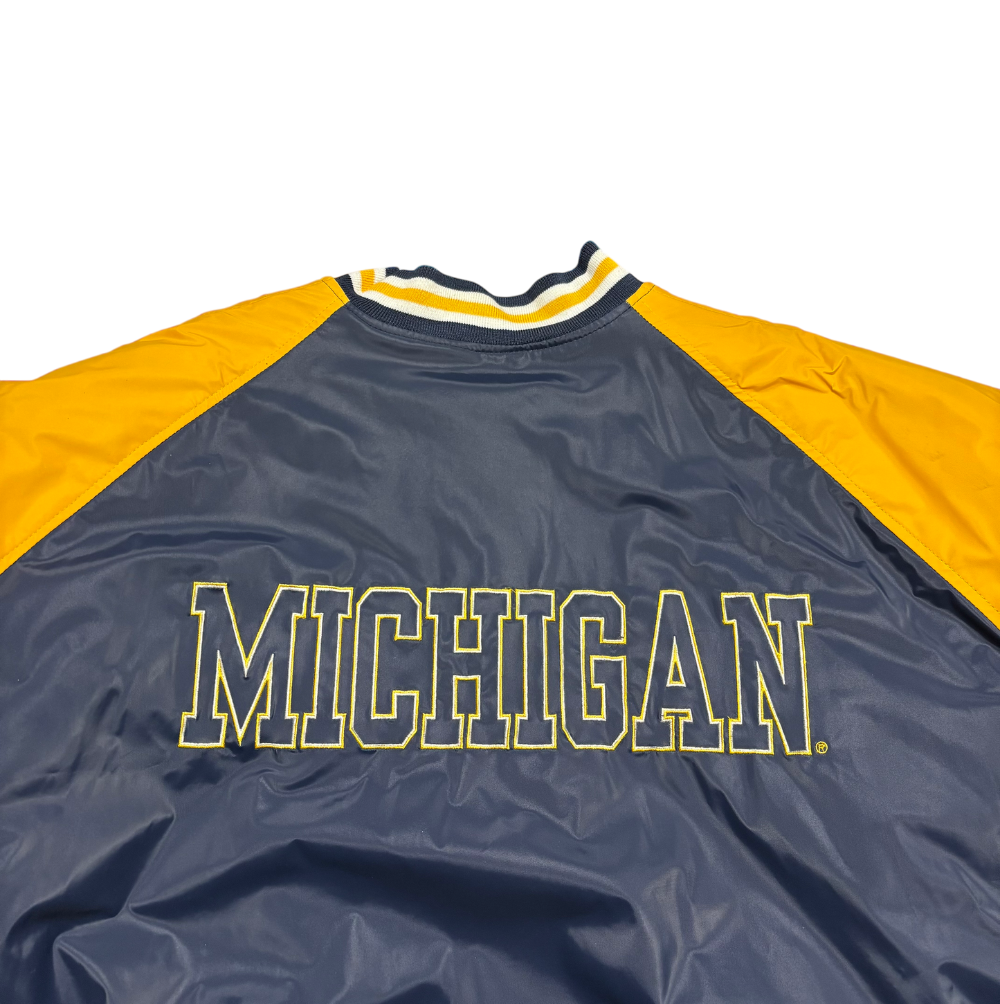 Vintage University of Michigan Bomber Jacket (Size XXL)