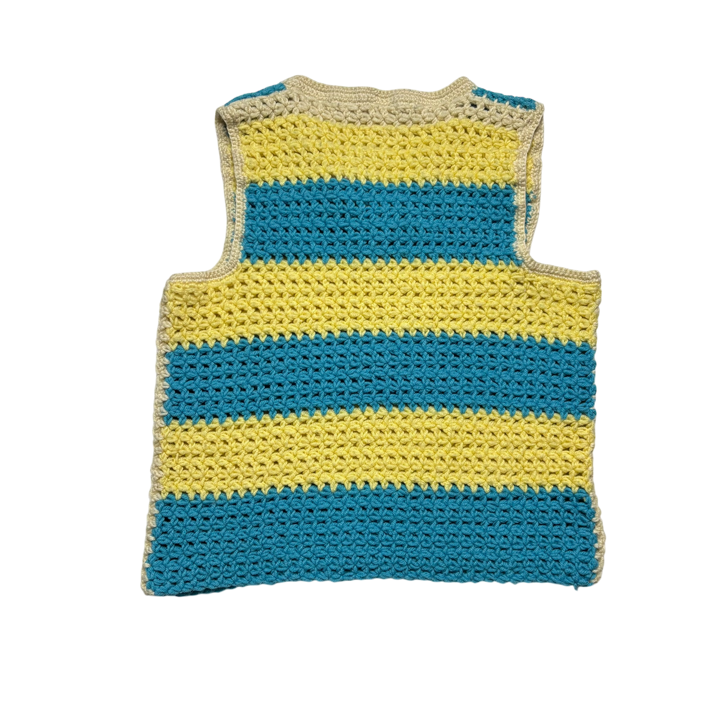 Yellow/Blue Knit Vest (Women’s Large)