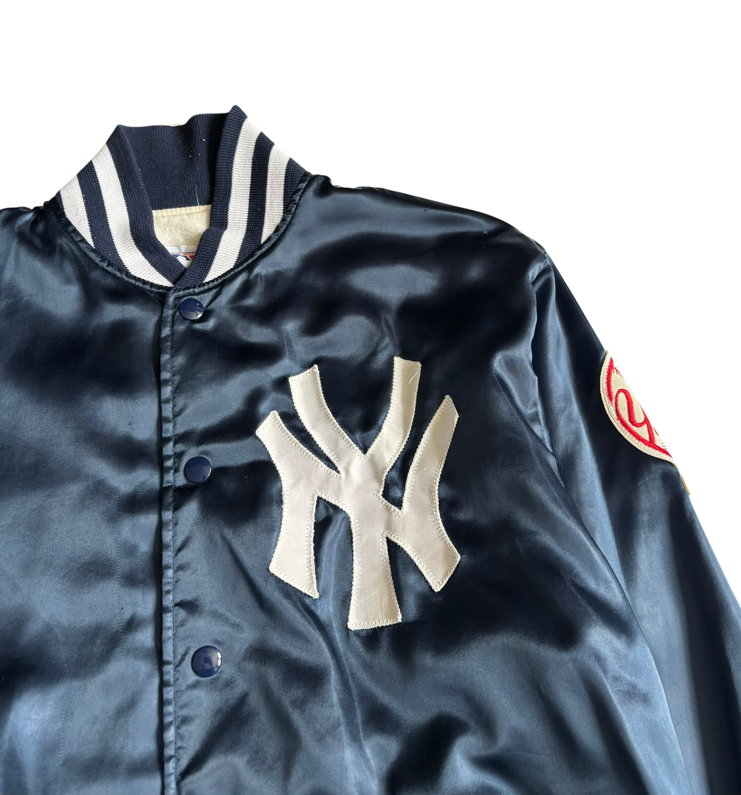 80s Vintage New York Yankees Satin Jacket (Small)