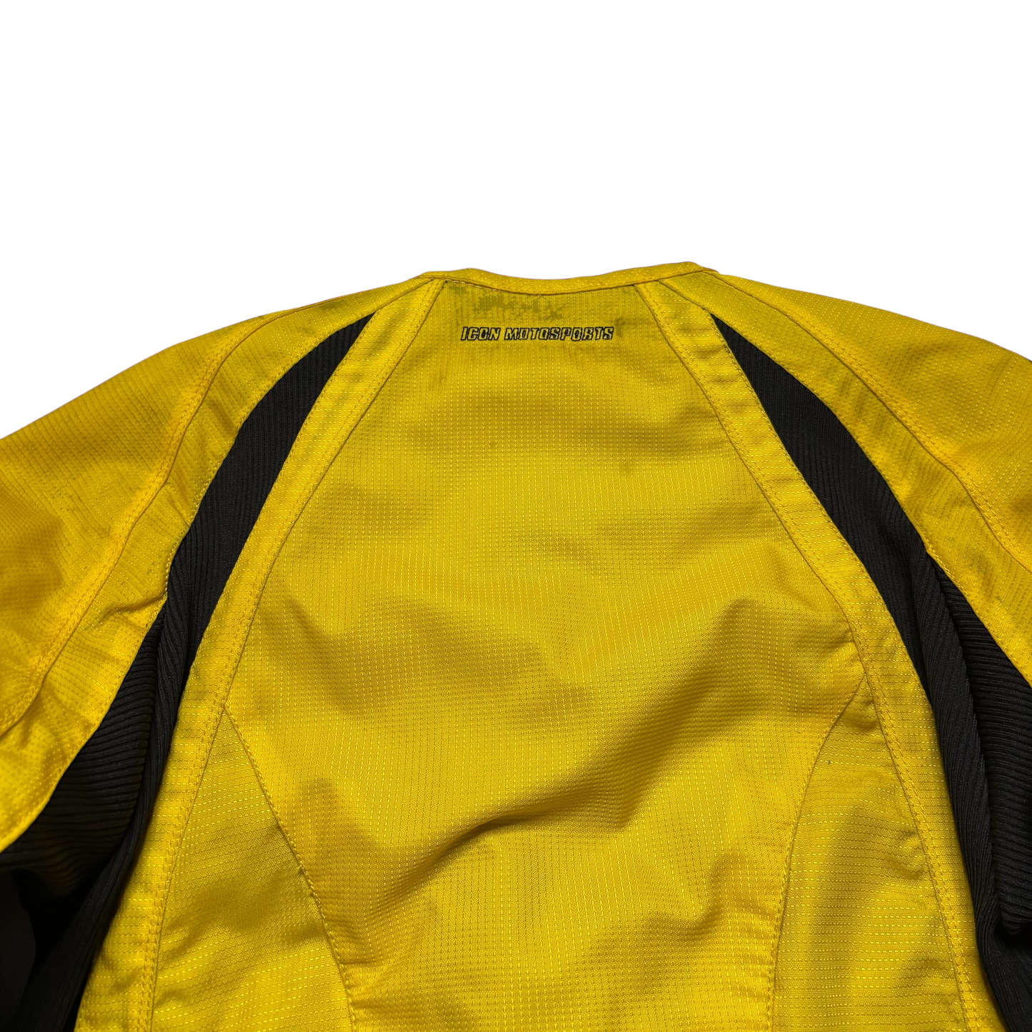 Icon Racing Merc Asphalt Yellow Motorcycle Jacket (Cropped Small)