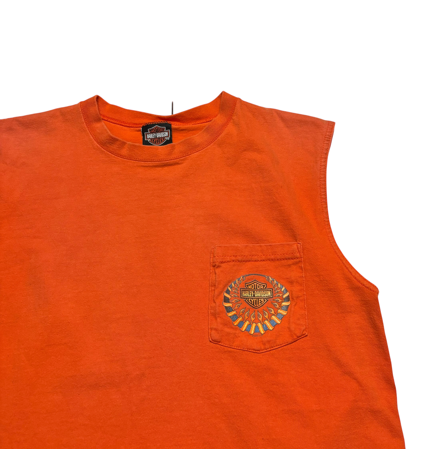 Harley Davidson Cut Off T Shirt (Medium/Large)