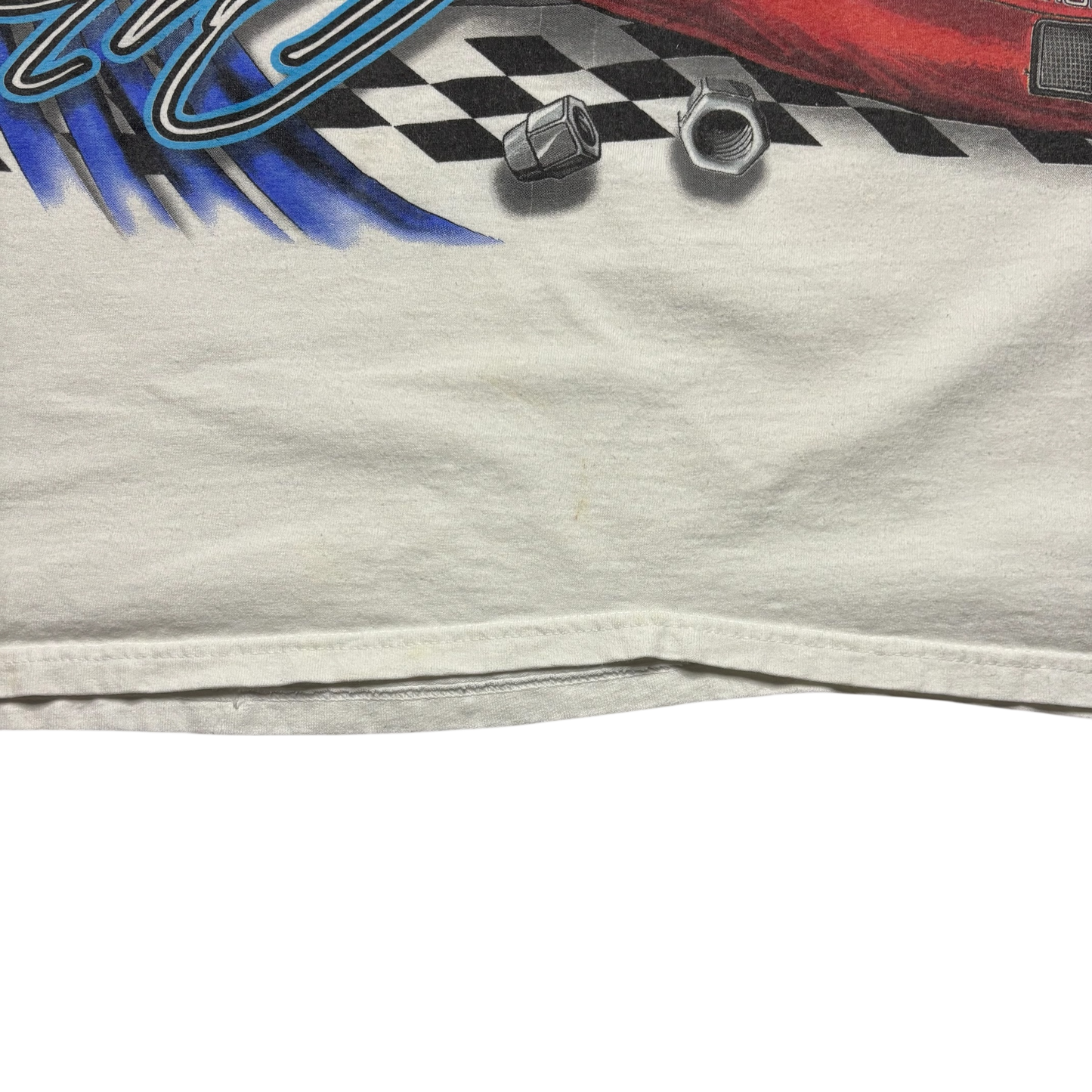 2002 Vintage NASCAR Big Front & Back Graphic Print T Shirt (XXL)