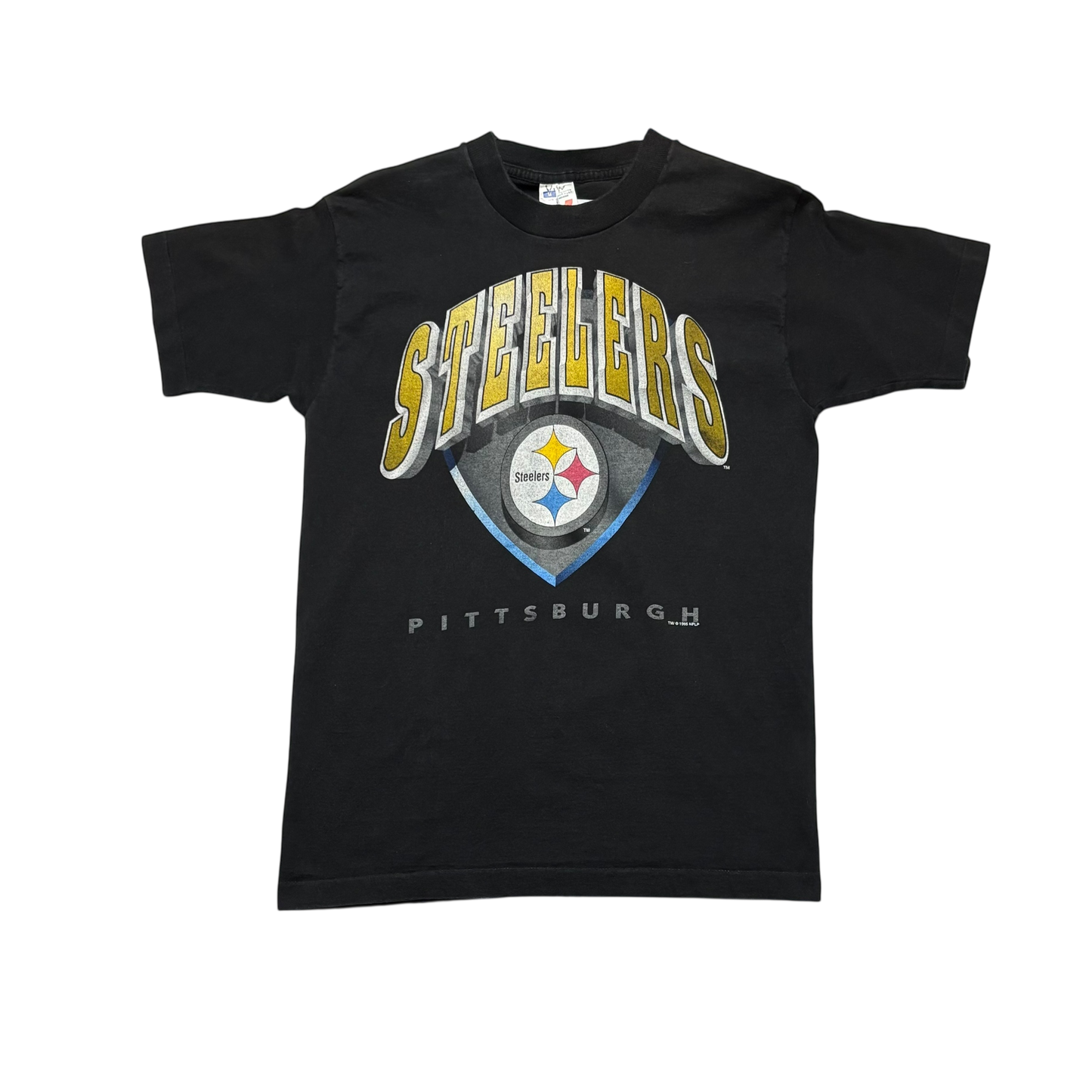 90s Vintage Football Graphic T Shirt (Small)