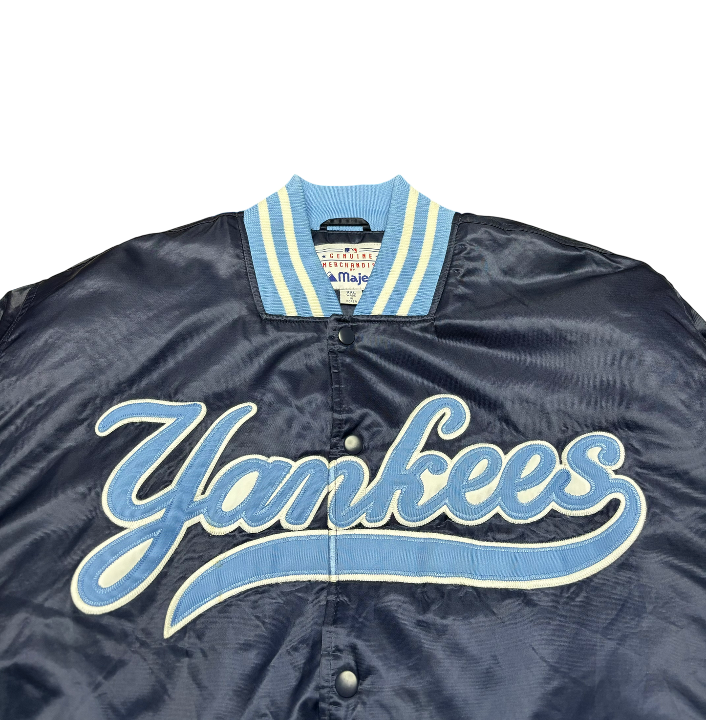 Vintage New York Yankees Navy/Carolina Blue Bomber Jacket Like New (XXL)