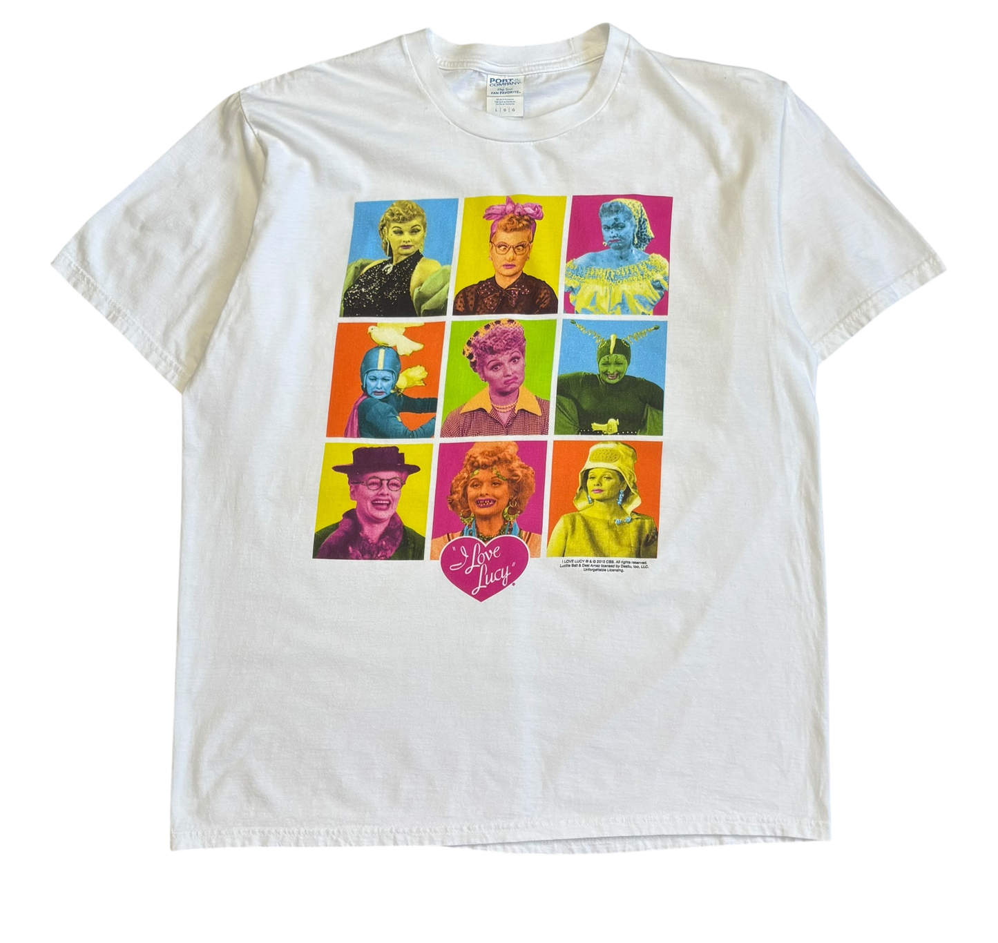 2010 I Love Lucy Graphic T Shirt (Large)