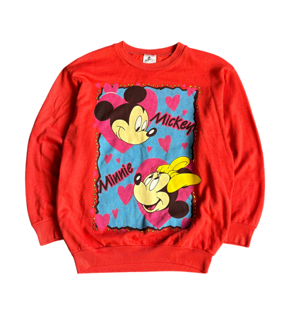 Vintage Mickey and Minnie Mouse Crewneck (Small)