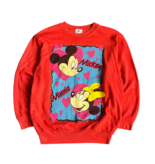 Vintage Mickey and Minnie Mouse Crewneck (Small)