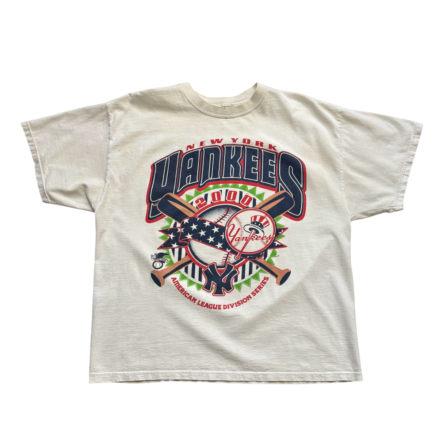 2000 Vintage New York Yankees AL Division Series T Shirt (XL - Flaws)