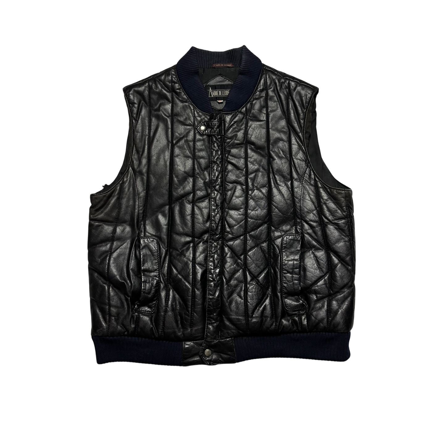 Vintage Leather Vest (Small - Flawed)