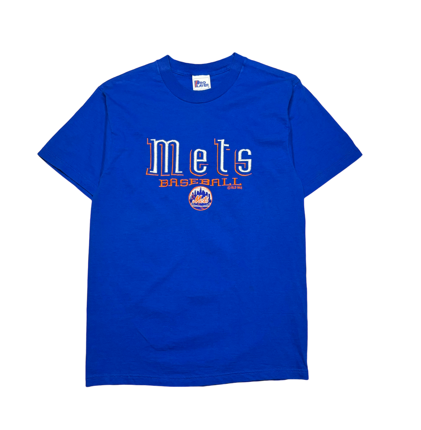 1998 Vintage New York Mets Embroiered T Shirt (Oversized Small)