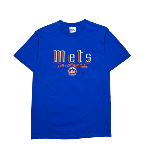 1998 Vintage New York Mets Embroiered T Shirt (Oversized Small)