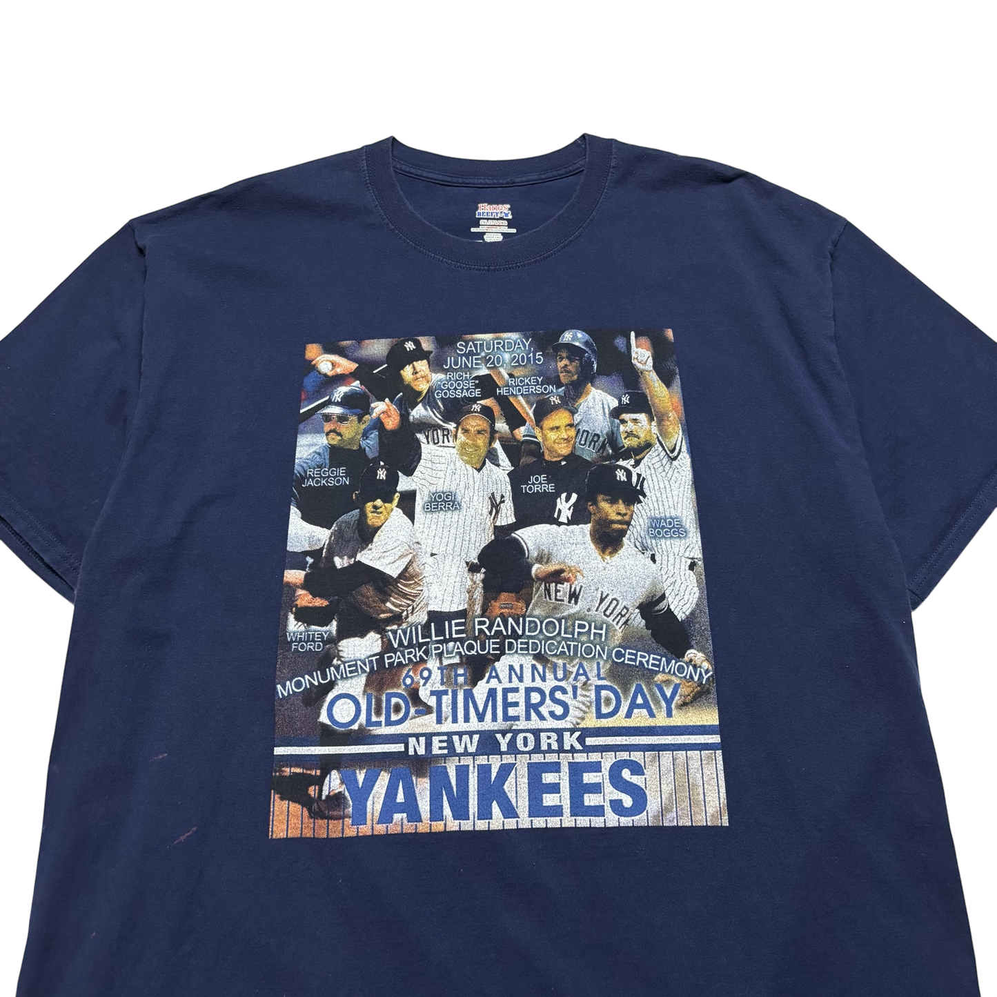 2015 New York Yankees Old Timers Day T Shirt (Oversized XL)