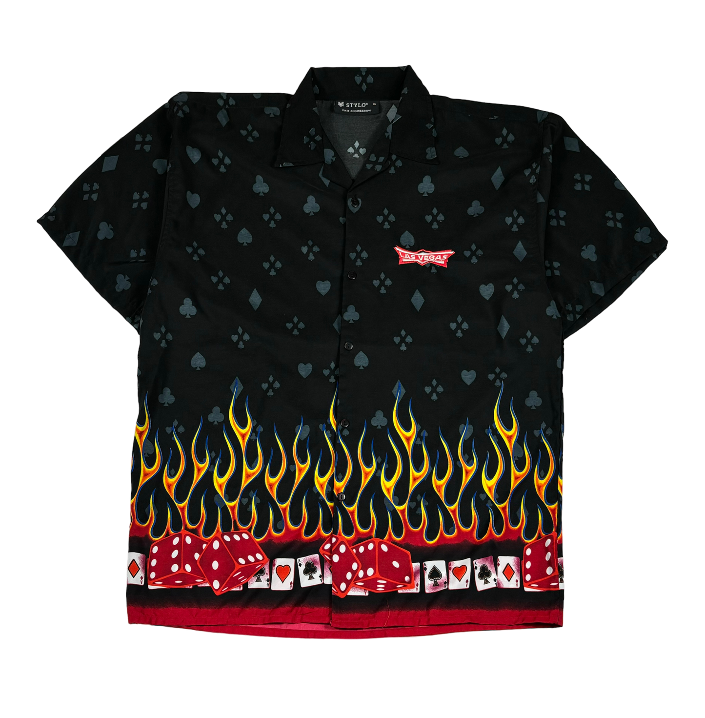 Las Vegas Flames Button Up Shirt (Oversized XL)