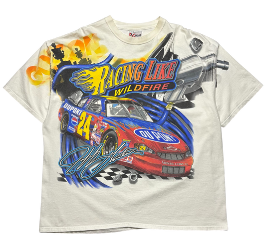 2002 Vintage NASCAR Big Front & Back Graphic Print T Shirt (XXL)