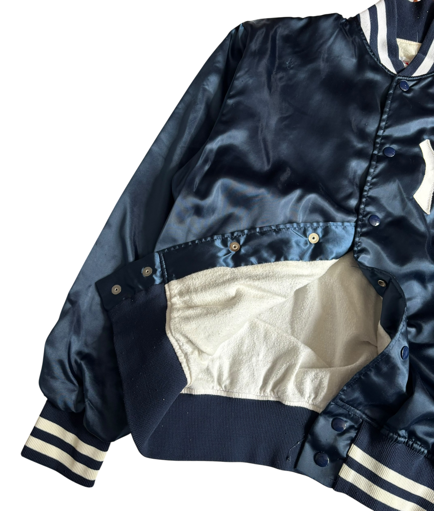 80s Vintage New York Yankees Satin Jacket (Small)