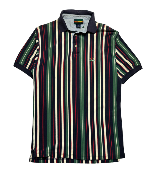 90s Vintage Colorblock Polo Shirt (Medium)