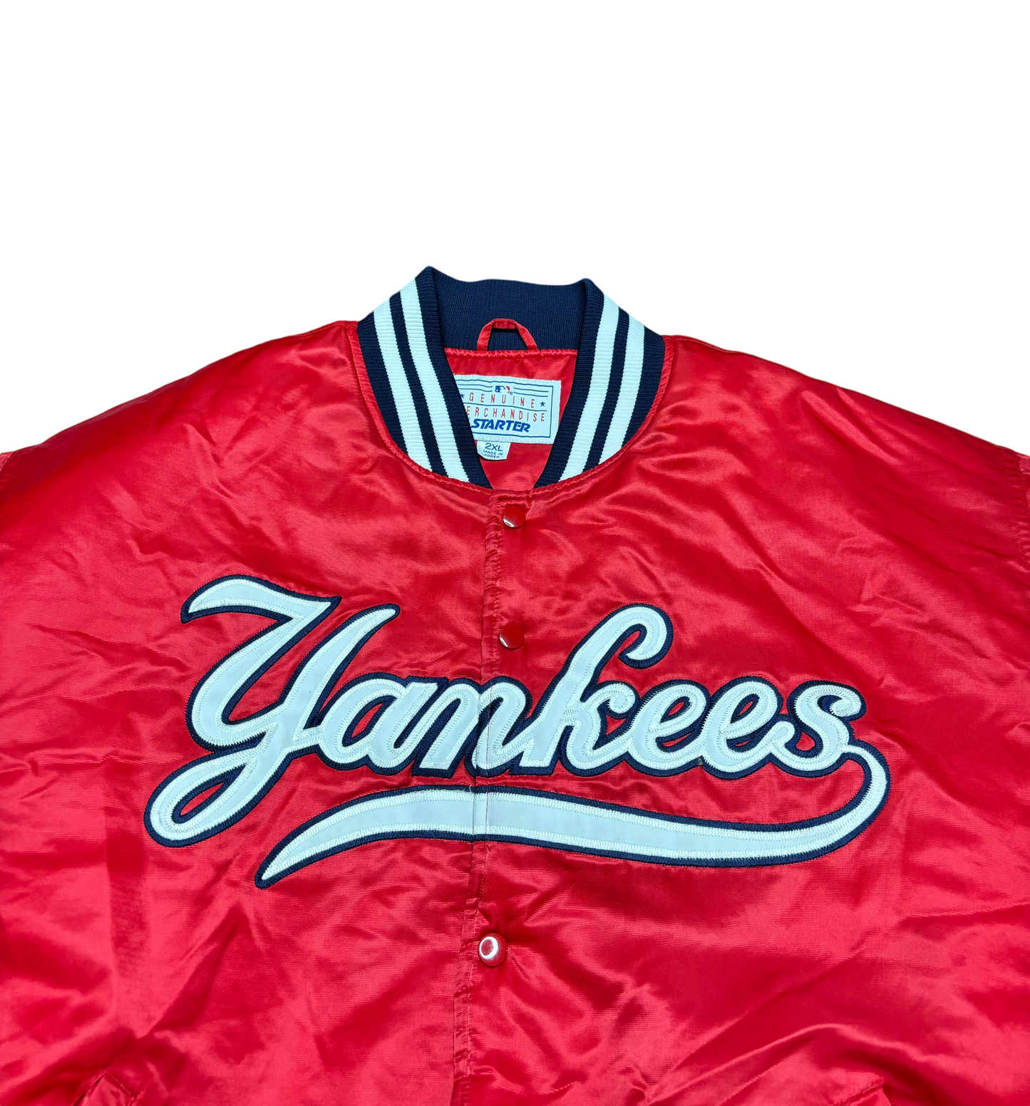 Vintage New York Yankees Red Bomber Jacket (XXL)