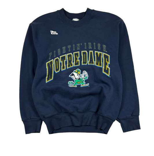 90s Vintage Notre Dame Fighting Irish Crewneck (Small)