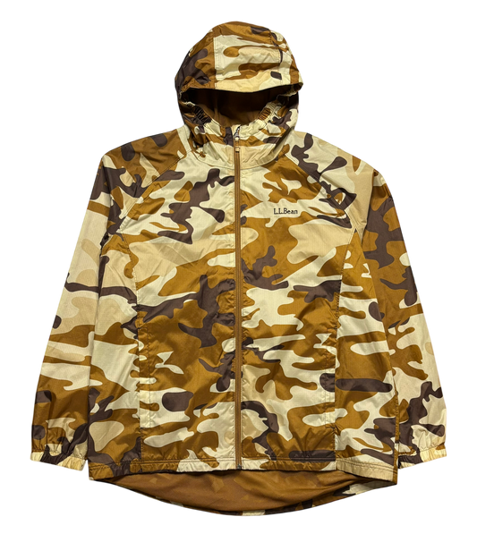 LL Bean Camo Windbreaker Jacket (Large)