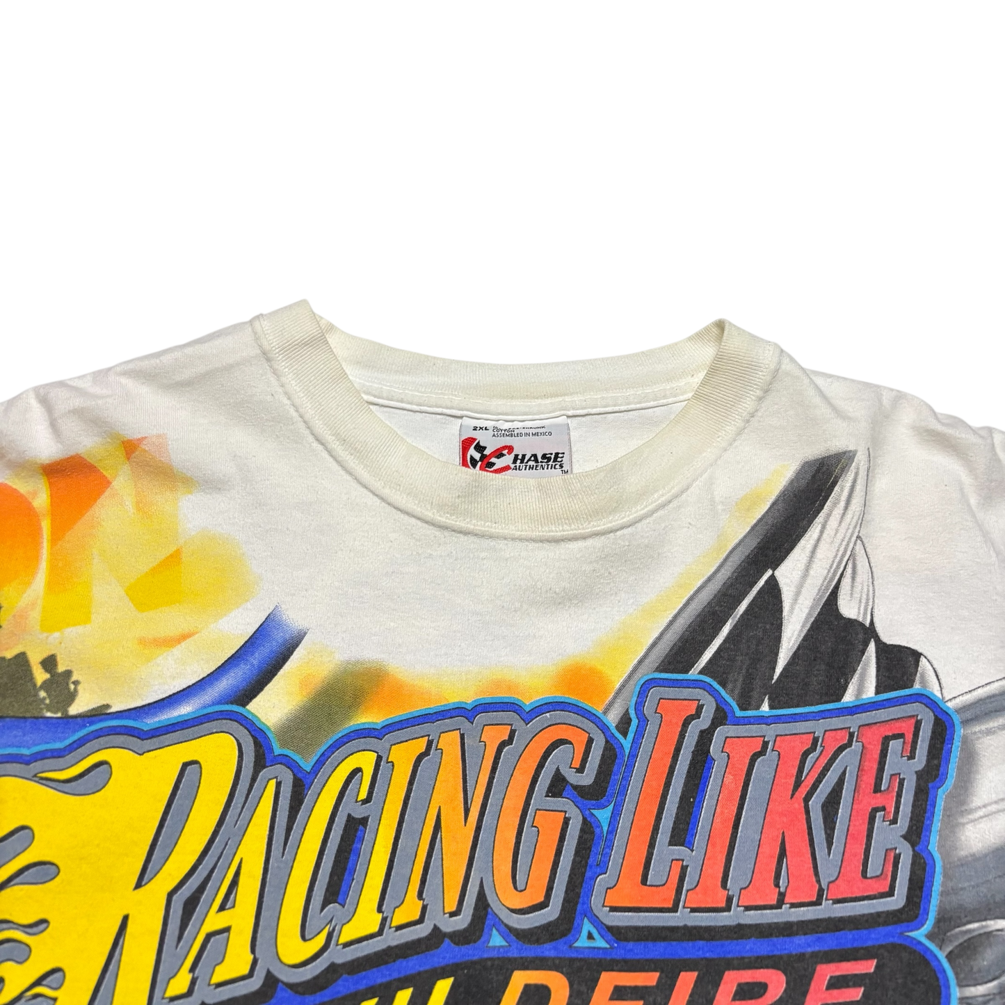 2002 Vintage NASCAR Big Front & Back Graphic Print T Shirt (XXL)