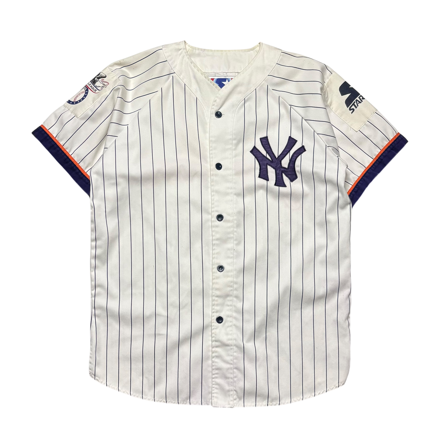 Vintage New York Yankees Starter Orange/Navy Jersey(Large)