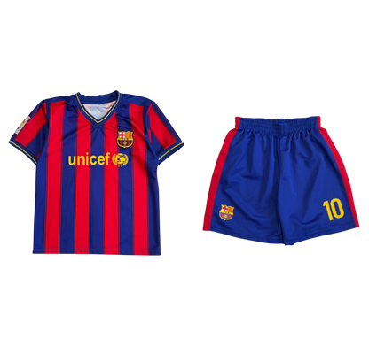 Barcelona Messi Jersey and Shorts Set (XS)