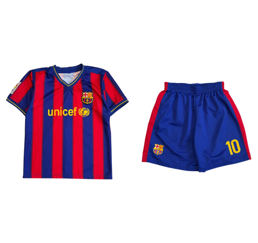 Barcelona Messi Jersey and Shorts Set (XS)