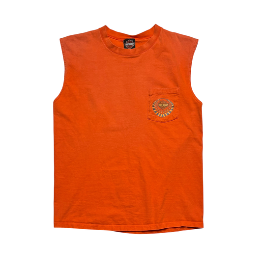 Harley Davidson Cut Off T Shirt (Medium/Large)