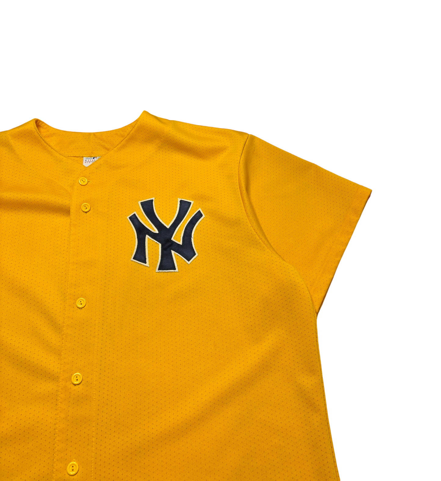 90's Vintage New York Yankees Yellow Jersey (XXL)