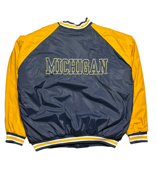 Vintage University of Michigan  Bomber Jacket (Size XXL)