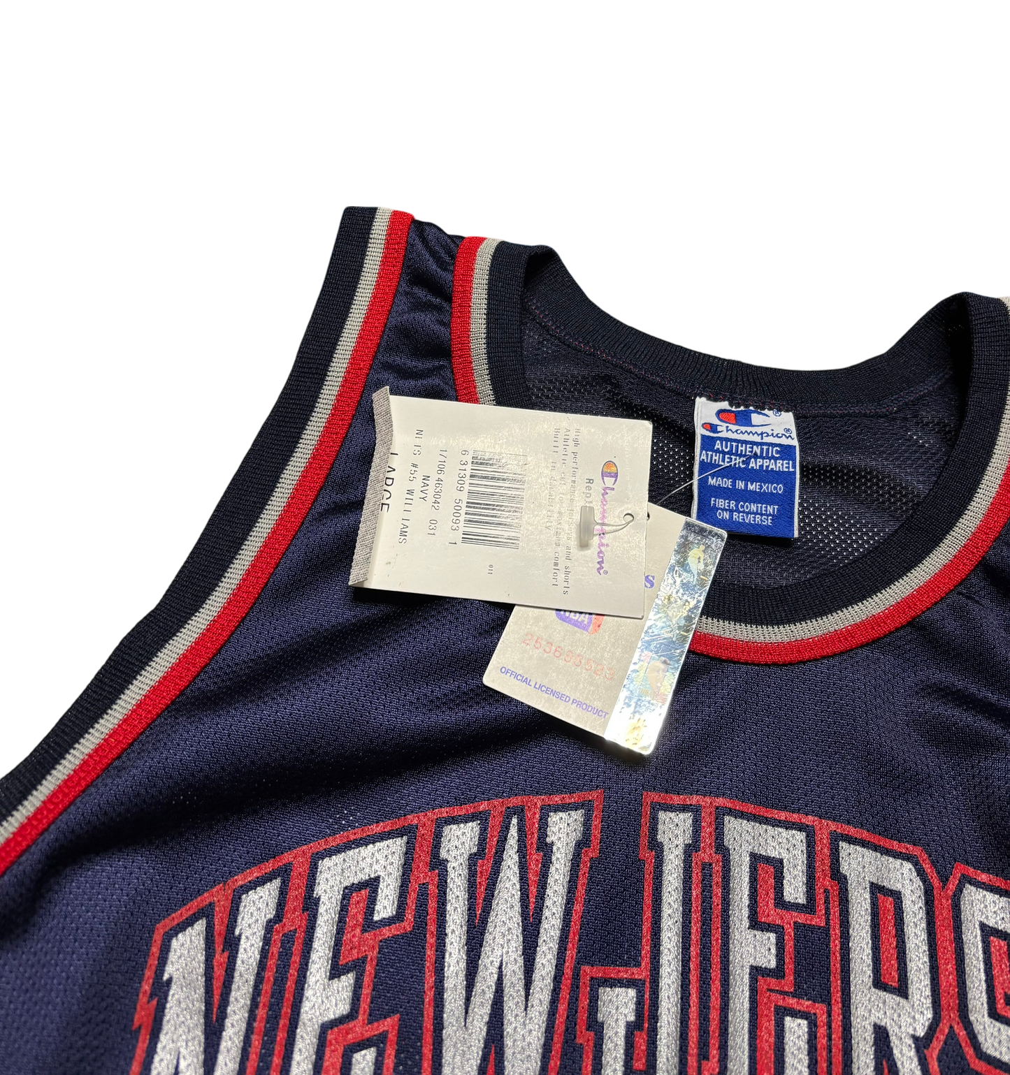 Vintage New Jersey Nets Jason Williams Signed Jersey New W/ Tags (Medium/Large)