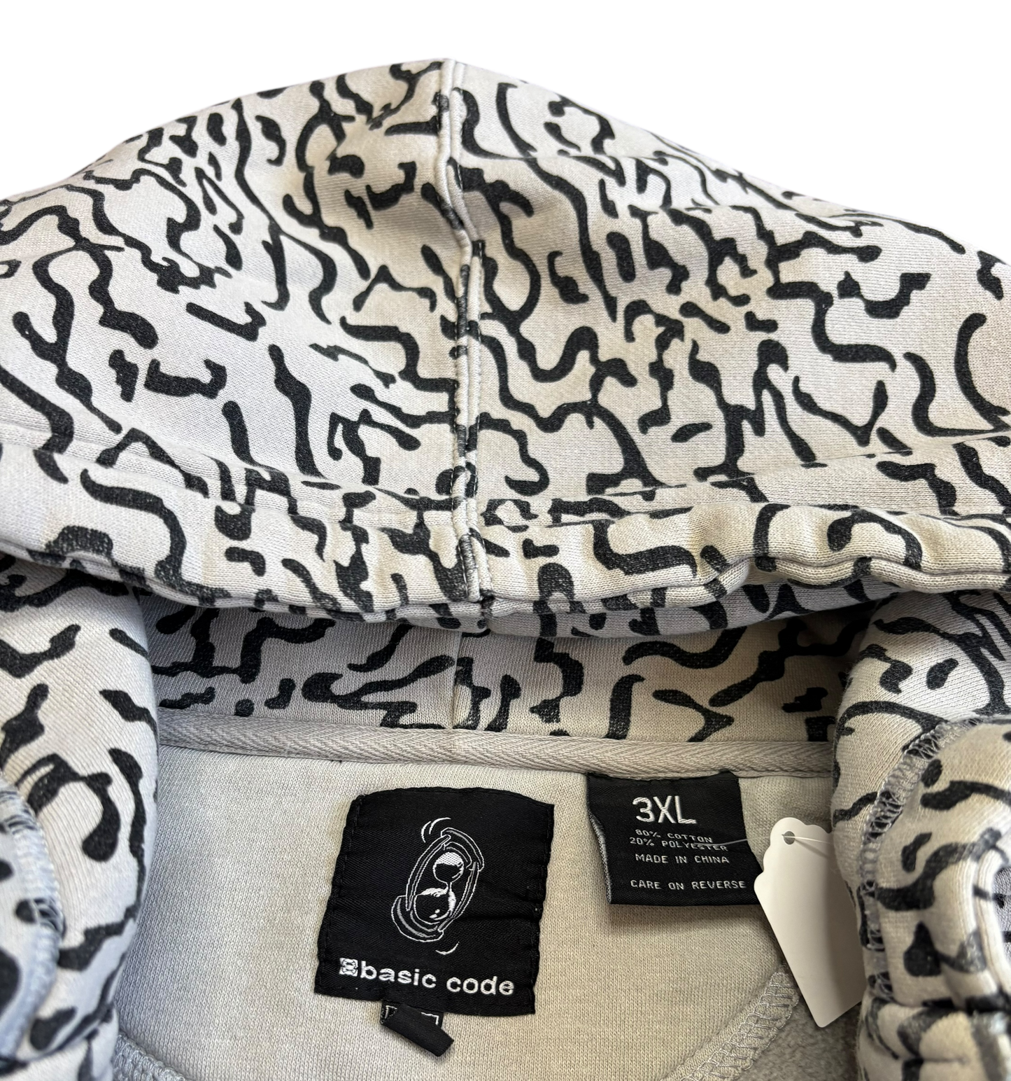 Elephant Print Hoodie (3X)