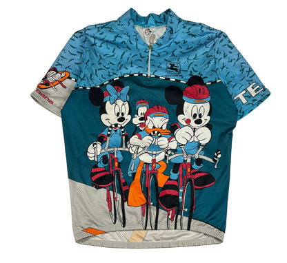 Vintage Mickey Mouse Cycling Jersey (Medium)