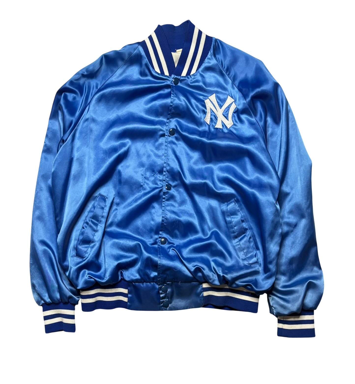 80s Vintage New York Yankees Royal Blue Jacket (Medium/Large)