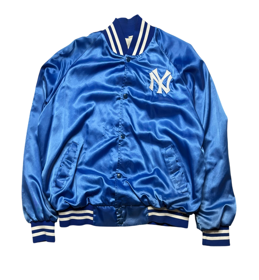 80s Vintage New York Yankees Royal Blue Jacket (Medium/Large)
