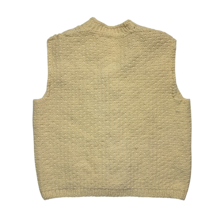 Cream Knit Vest (Women’s Large)