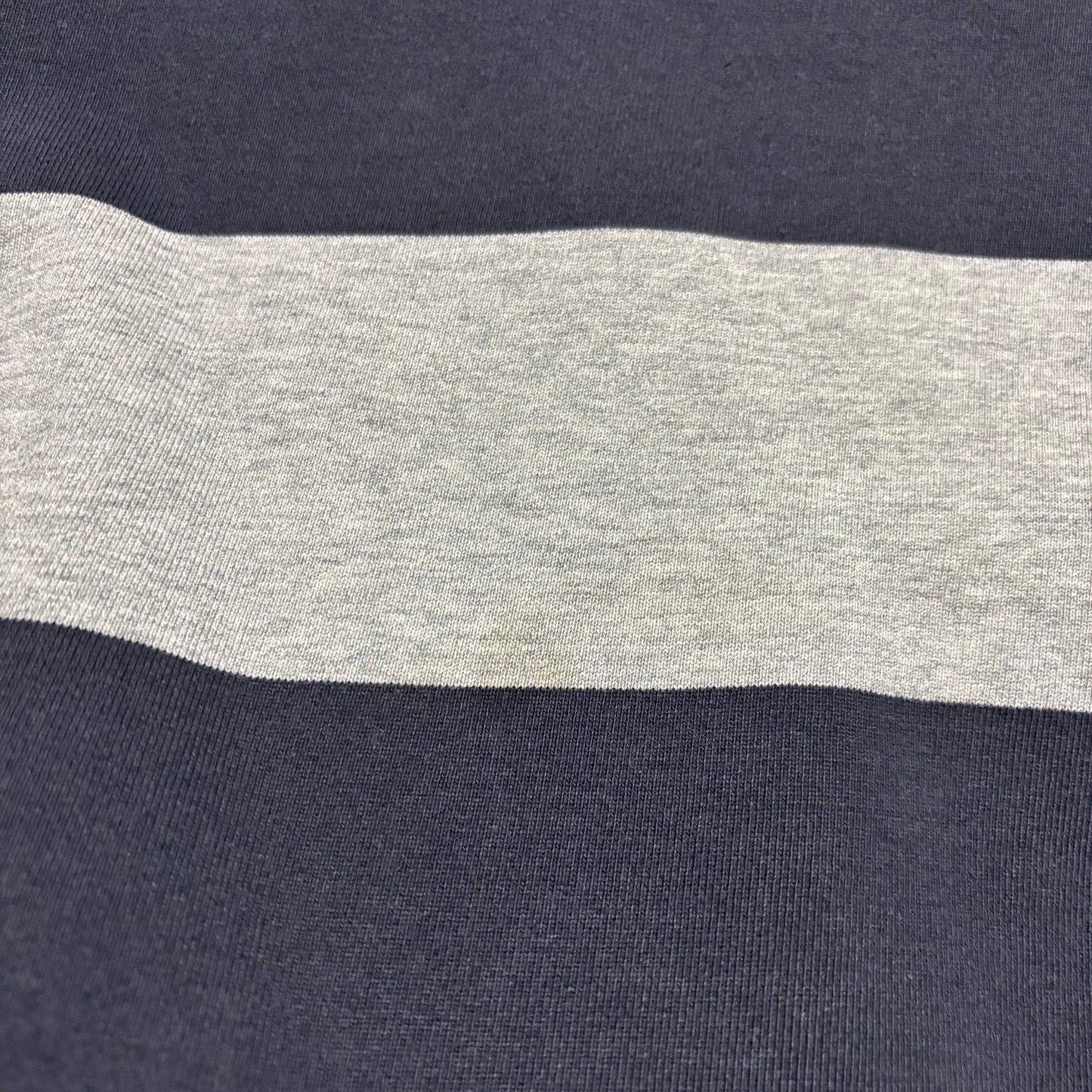 Nike Striped Grey/Navy Crewneck (Medium)