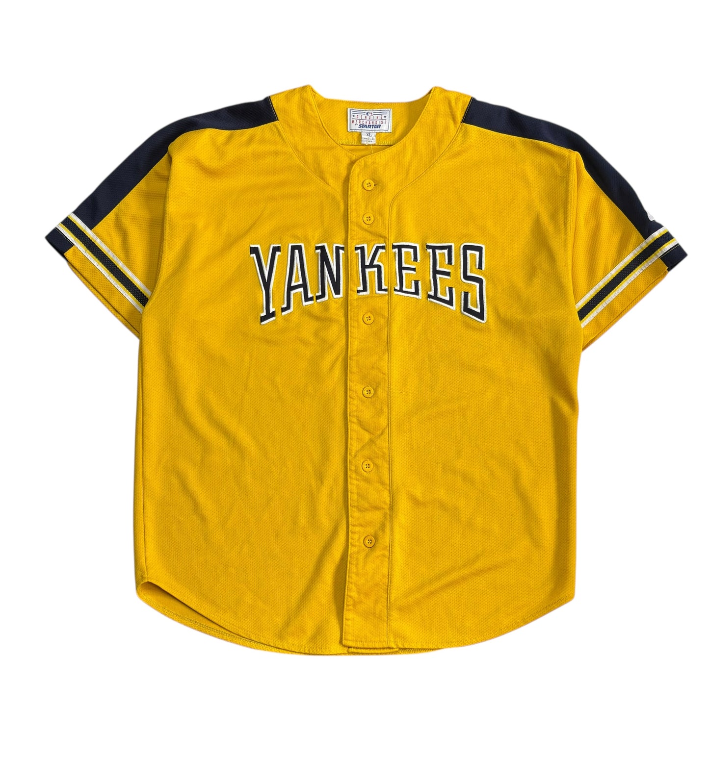 Vintage New York Yankees Yellow Jersey (XL)