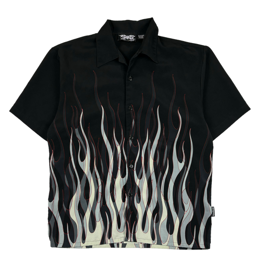 Flame Button Up Shirt (Large)
