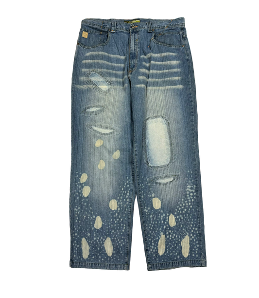 Deadstock Vintage Gzoc Patchwork Jeans (38x33)