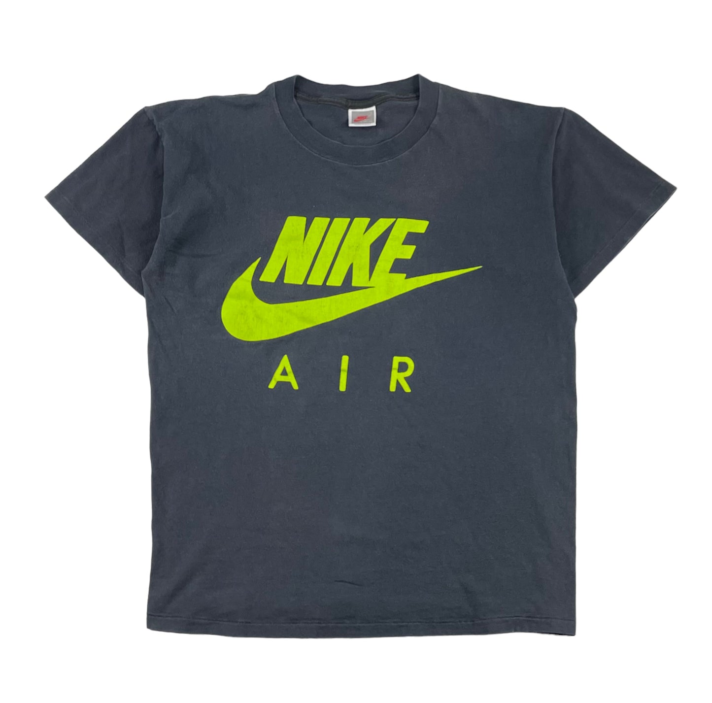90s Vintage Nike Air Black/Green T Shirt (Medium)