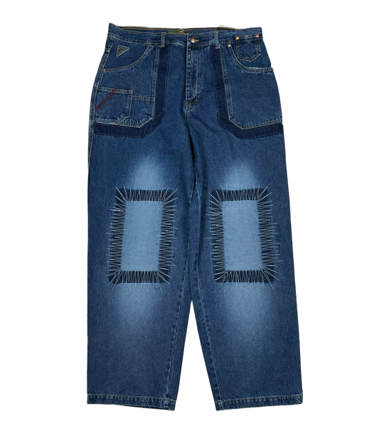 Deadstock Vintage Boom Patchwork Jeans (38x34)