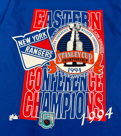 1994 New York Rangers Stanley Cup T Shirt (Medium)