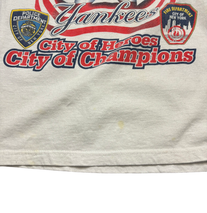 2001 Vintage New York Yankees American League Champions T Shirt (Small)