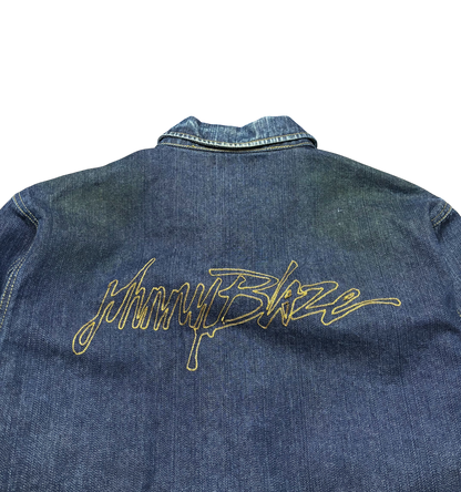 Y2K Vintage Johny Blaze Denim Jacket (Oversized Medium)